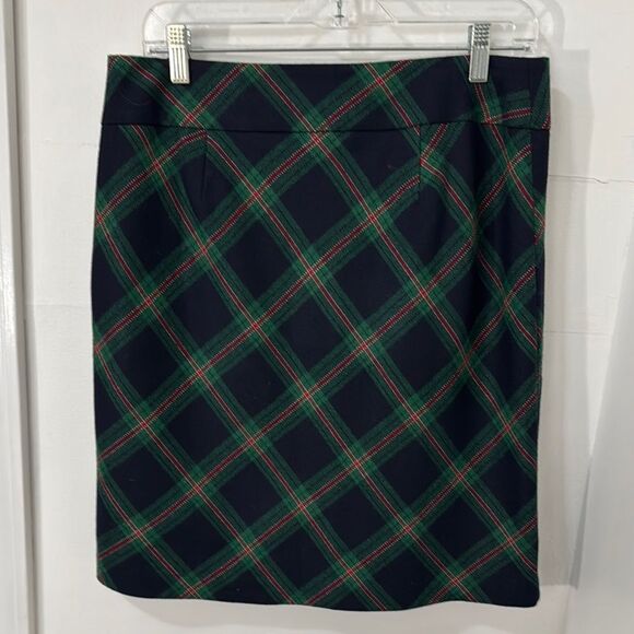 Talbots Plaid Skirt in Green and Red Size 8 - Picture 2 of 9